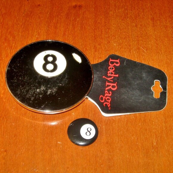 Body Rage | Accessories | Body Rage Black Eight 8 Ball Belt Buckle Mini ...